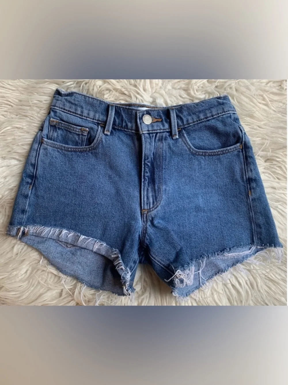 Aritzia Sunday Best Matilda Jean Shorts Blue Size 00